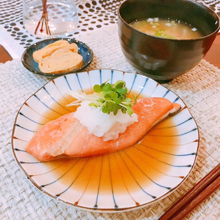 さっぱり♡鮭のみぞれ煮